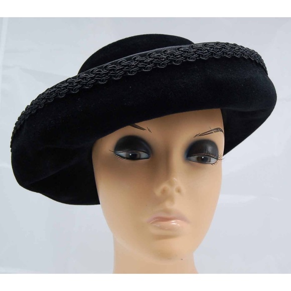 Jan Leslie Accessories Vintage Jan Leslie Black Hat Poshmark